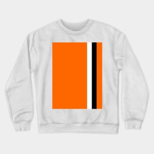 Luton Town Retro Home 1973 -74 Orange and White Black Bars Crewneck Sweatshirt